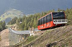 Wagen No. 1 der Standseilbahn St. Ulrich